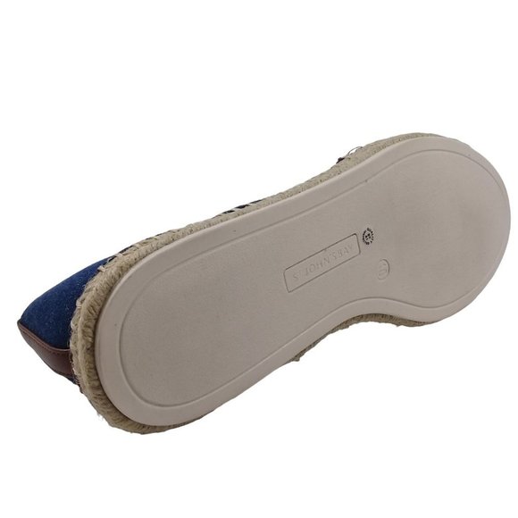 St John's Bay Women's NEW! Marlee Denim Blue Flat Slip-On Round Toe Shoes - Picture 10 of 11